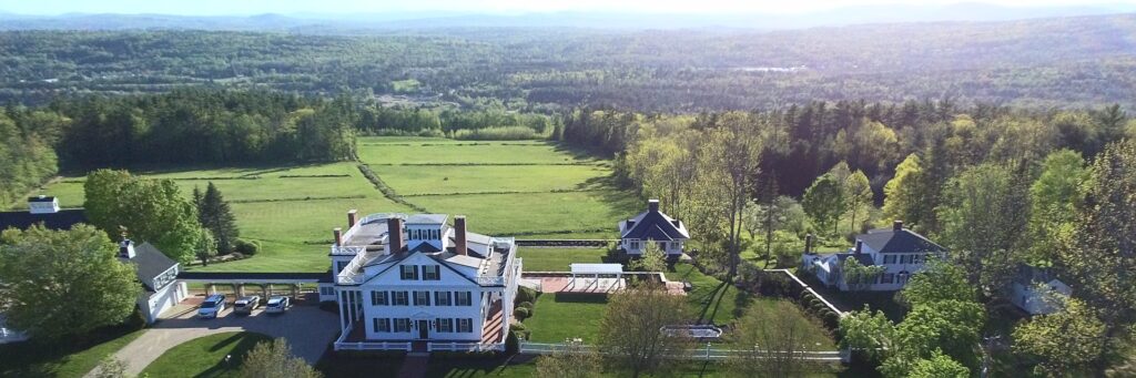 Aerial view of Hamlin, Maine, where local businesses rely on managed IT services to prevent costly disruptions.
