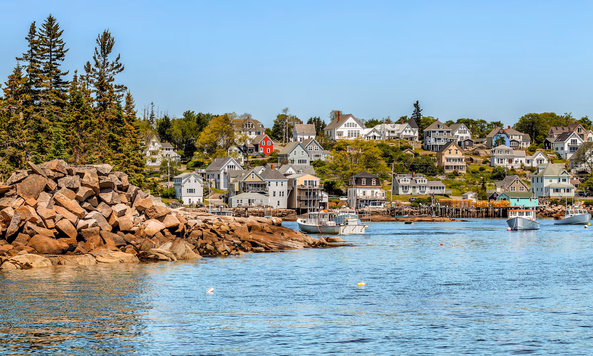 Scenic riverside view of Lisbon, Maine, representing the town’s blend of tradition and progress—an ideal setting for managed IT support that keeps local life and business running smoothly.