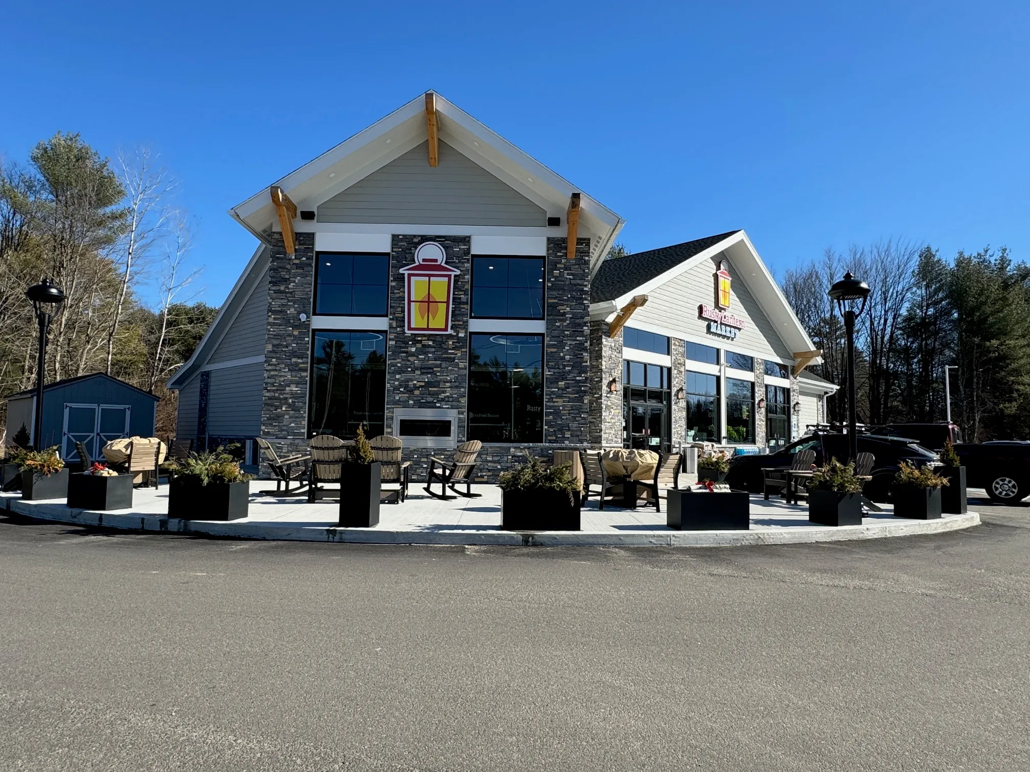 Town buildings and municipal center in Livermore Falls, Maine—local businesses and city services supported by managed IT solutions.