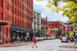 Downtown Portland, Maine—local businesses thriving with reliable managed IT infrastructure supporting daily operations.