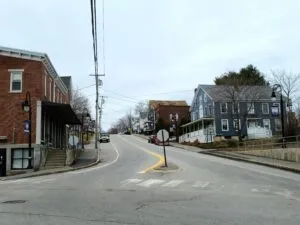 Downtown Richmond, Maine with small businesses and historic buildings—an ideal setting for dependable managed IT services that keep Main Street running.