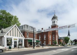 Downtown Saco, Maine with historic buildings and local charm—a community increasingly supported by modern managed IT solutions.