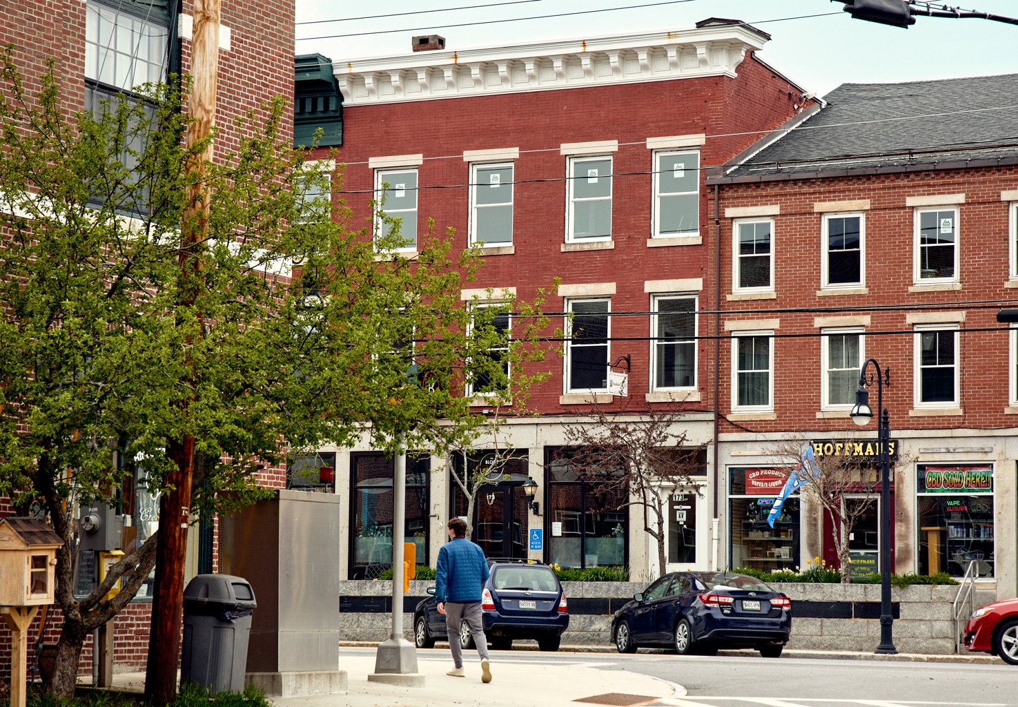 Downtown storefronts and historic buildings in Thomaston, Maine, reflecting the blend of small-town charm and growing reliance on managed IT services for local business continuity and cybersecurity