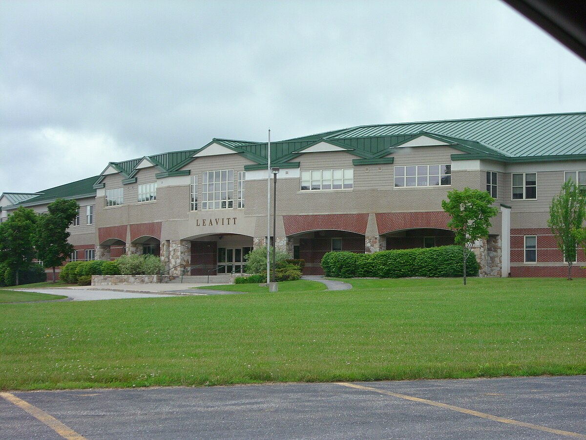Exterior of Leavitt Area High School in Turner, Maine—representing the community's investment in education, infrastructure, and reliable managed IT solutions.