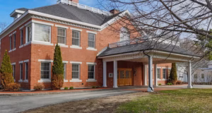 Town office building in Unity, Maine, representing the growing demand for managed IT services in rural communities.